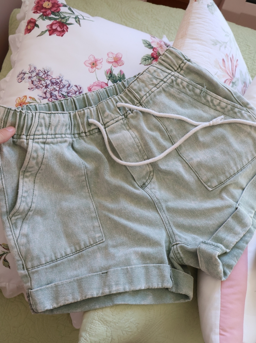 Light Wash Denim Shorts
